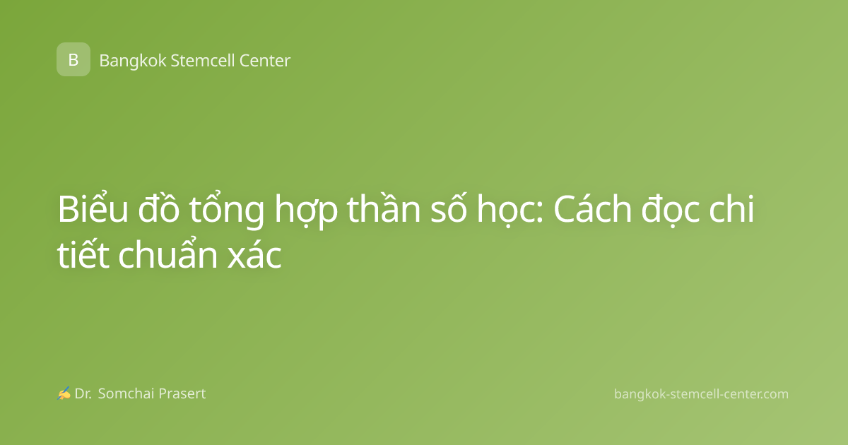 Biểu đồ tổng hợp thần số học: Cách đọc chi tiết chuẩn xác