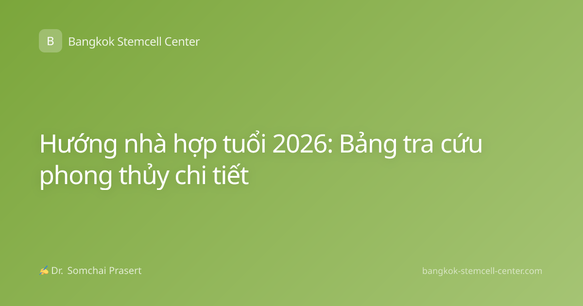 Hướng nhà hợp tuổi 2026: Bảng tra cứu phong thủy chi tiết