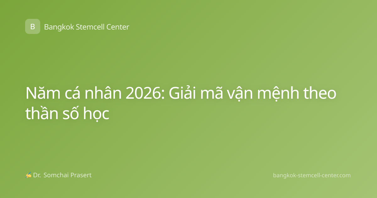 Năm cá nhân 2026: Giải mã vận mệnh theo thần số học