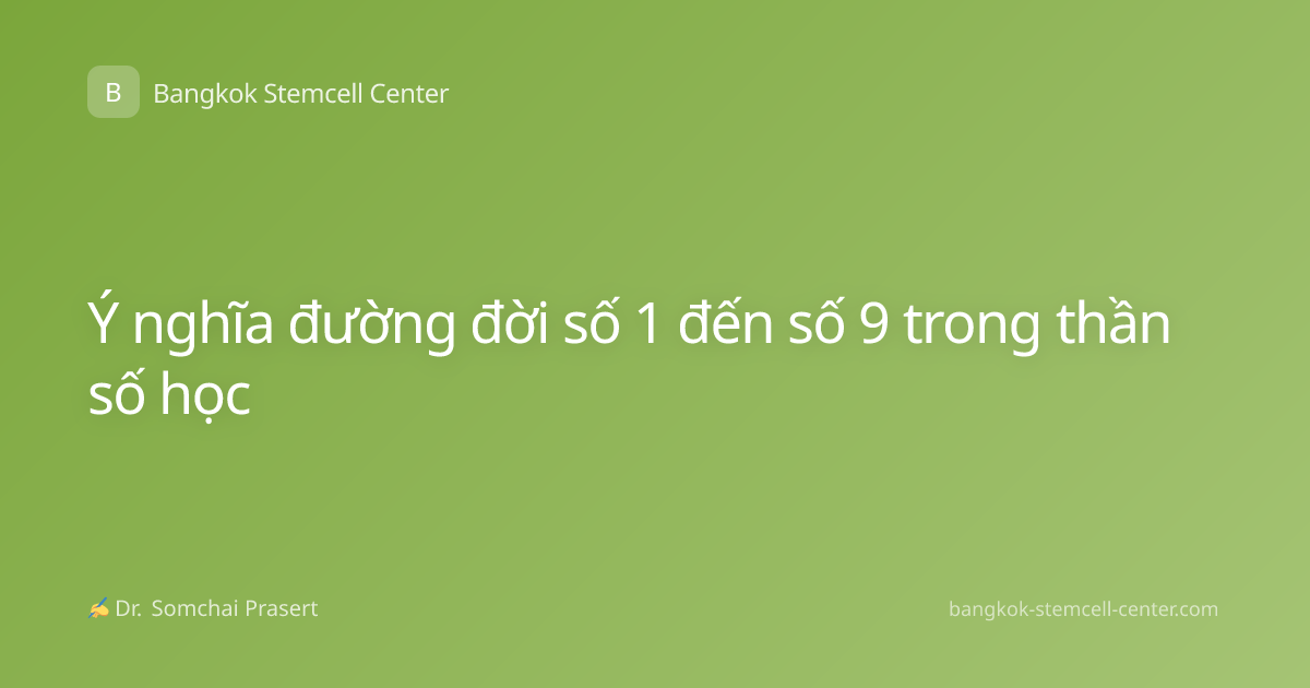 Ý nghĩa đường đời số 1 đến số 9 trong thần số học